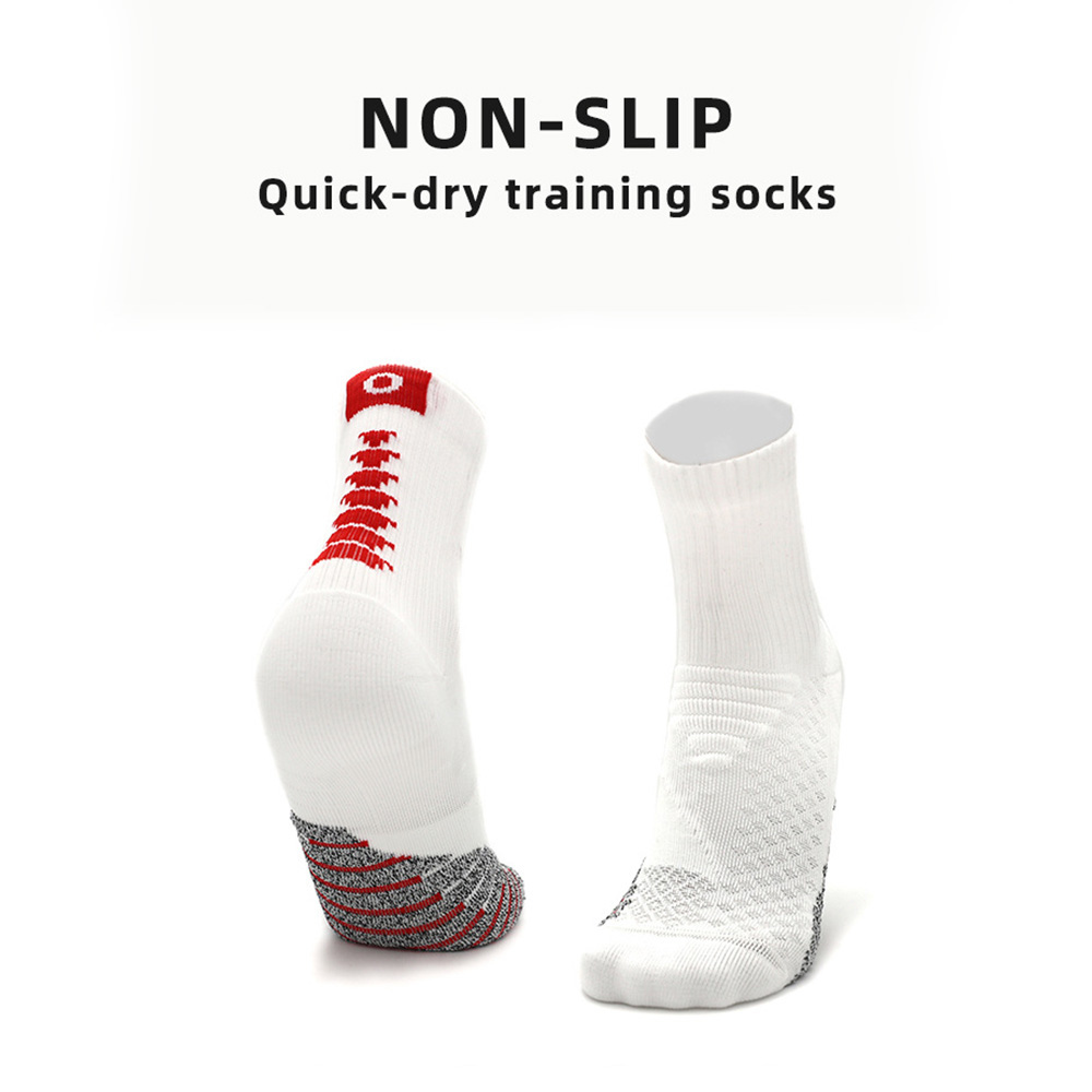 Non-Slip Mid-Calf Training Socks | Terry Sole, Quick-Dry OEM Non-Slip Mid-Calf Training Socks | Terry Sole, Quick-Dry OEM
