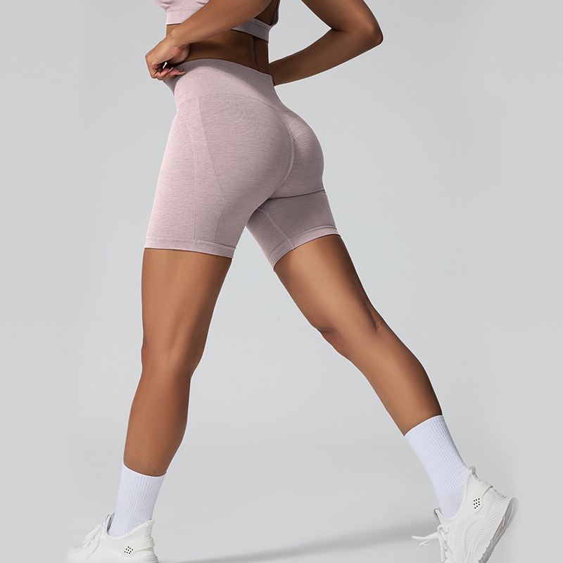 Seamless Mid-Thigh Gym Shorts | Separated Waistband, Scrunch Butt, OEM