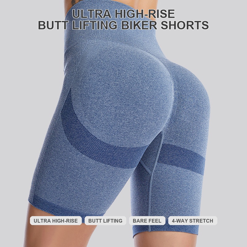 Custom Women's High-Waist Yoga Shorts | Seamless, Multi-Color, OEM Factory Custom Women's High-Waist Yoga Shorts | Seamless, Multi-Color, OEM Factory