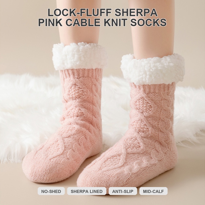 Women's Thermal House Socks | Fleece Lined, Lock-Fluff, Non-Slip, OEM Women's Thermal House Socks | Fleece Lined, Lock-Fluff, Non-Slip, OEM